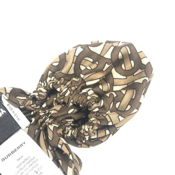 BURBERRY 8018660 Monogram TB Hair Accessories Hair Scarf Chignon Net Scrunchie - Picture 14 of 15